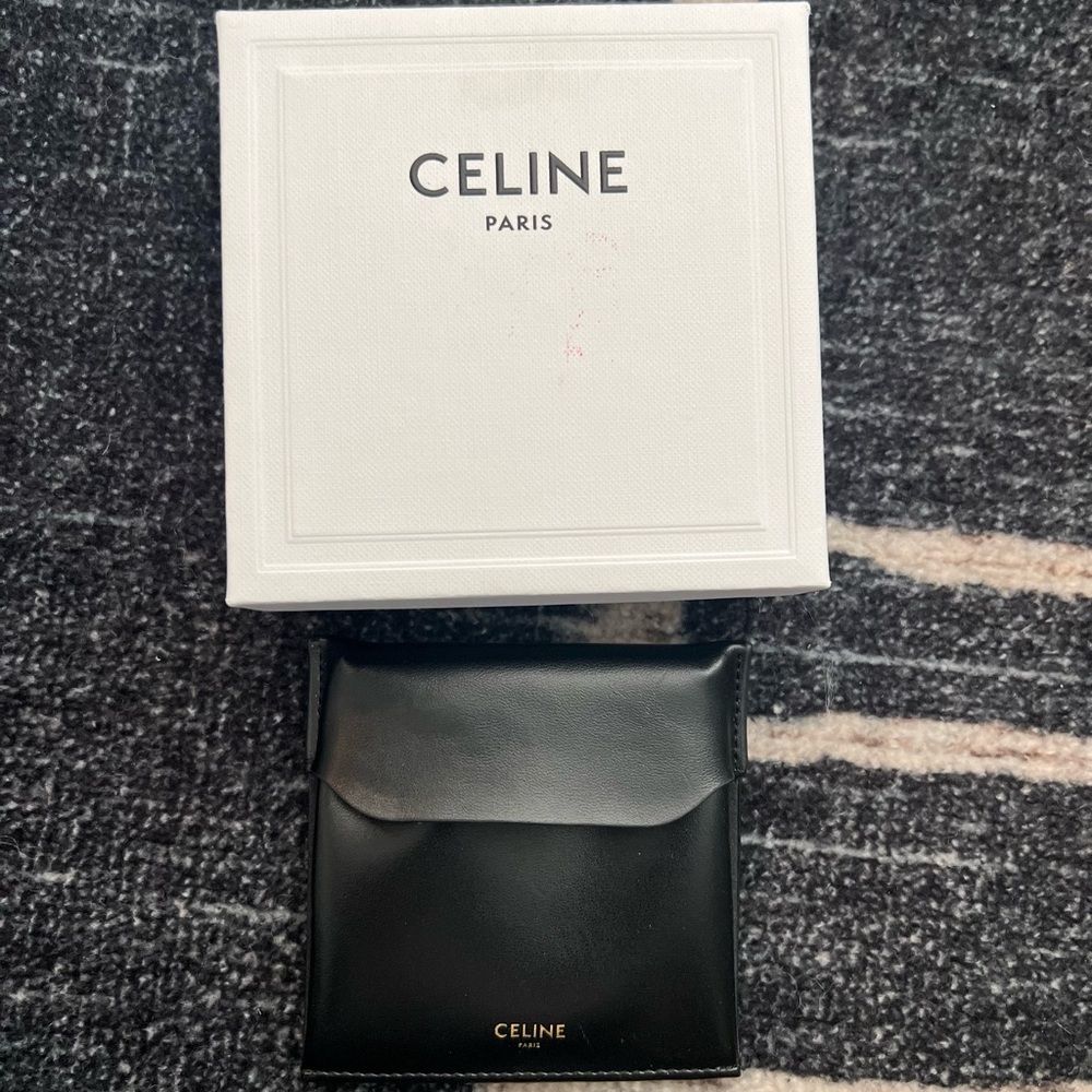 Celine Gold Hoop Earrings - Picture 4 of 4